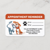 ペットビジネスアポイントメントリマインダーカード 予約カード (正面)