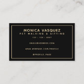 ペットビジネスエレガントロイヤリティカード  名刺 (裏面)