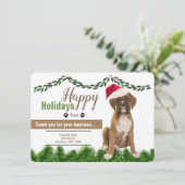 ペットビジネスクリスマスハッピーホリデー カード (スタンド正面)