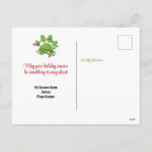 ペットビジネスクリスマスホリデー葉書 シーズンポストカード (裏面)