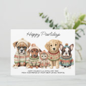 ペットビジネスクリスマス2025カレンダードッグキャットペット シーズンカード (スタンド正面)