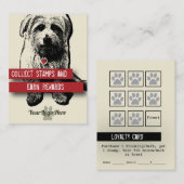 ペットビジネスロイヤリティカードパーソナライズすべての文字 ロイヤリティカード (正面/裏面)