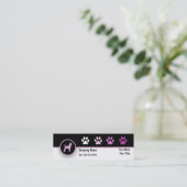 ペットビジネス小型名刺 スキニー名刺 (スタンド正面)