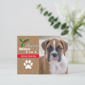 ペットビジネス用クリスマスはがき – 写真 ポストカード (スタンド正面)