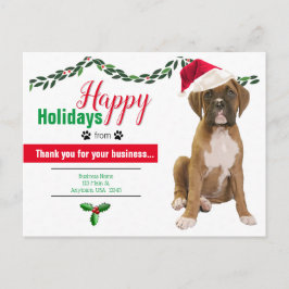 ペットビジネス用クリスマスはがき – 犬の写真 ポストカード