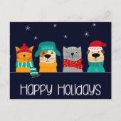 ペットビジネス クリスマスホリデー ポストカード (正面)