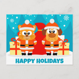 ペットビジネス クリスマス＆ニューイヤー ポストカード