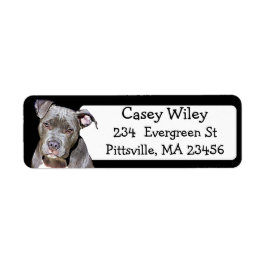 ペットピットブルドッグ住所 シール