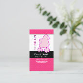 ペットピンクの紫色のプードルの顧客のロイヤリティの紹介 ロイヤリティカード (スタンド正面)