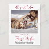 ペットフおもしろいラリー&ブライトカスタムドッグ写真 シーズンポストカード (正面)