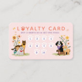 ペットファミリーペットケア&グルーミングポープリントロイヤリティ 名刺 (正面)