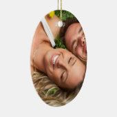 ペットフィッシュクリスマスカップルフォトオーナメント セラミックオーナメント (右)
