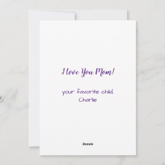 ペットフォおもしろいト犬パーソナライズされた母ママの日 シーズンカード (裏面)