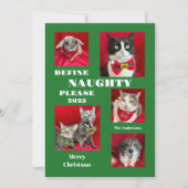 ペットフォトいけなクリスマスフラットカードのリスト シーズンカード (正面)