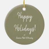 ペットフォトエデルワイスアルパインフローラリース セラミックオーナメント (裏面)