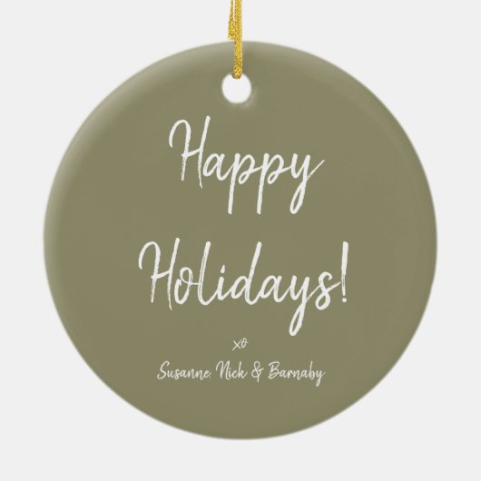 ペットフォトエデルワイスアルパインフローラリース セラミックオーナメント (裏面)