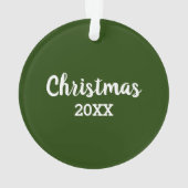 ペットフォトキャットリービクリスマスオーナメントリース オーナメント (裏面)