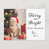 ペットフォトクリスマスカードパーソナライズされた – 休日 シーズンポストカード (正面)