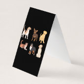 ペットフォトグラファー動物写真折り畳み名刺 名刺 (裏面)