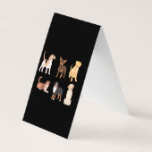 ペットフォトグラファー動物写真折り畳み名刺 名刺 (裏面)