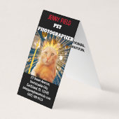 ペットフォトグラファー動物写真折り畳み名刺 名刺 (正面)