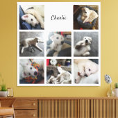 ペットフォトコラージュかわいい犬や猫 キャンバスプリント (インサイチュ (リビング))