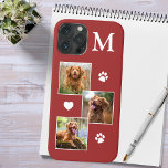 ペットフォトコラージュモダンオレンジドッグ iPhone 12 PROケース<br><div class="desc">今は運この最高の犬のペットフォトiPhoneケースと一緒に行くカスタム所であなたの友人と一緒に。この3枚の写真コラージュとハートとポープリントデザインはトレンディーエレガントでカッコいい、可愛い。犬カスタマイズの写真や猫の写真や手の付いたペット！パーソナライズモノグラムのイニシャルと名前の追加。Aは犬の恋人、猫好き、犬の母、犬のパパ、猫の母と猫のパパのために持っている必要がある！誕生日やクリスマスの素晴らしい贈り物。COPYRIGHT © 2020 Judy Burrows,  Black Dog Art - All Rights Reserved.ペットフォトモダンコラージモノグラムオレンジキャットドッグiPhone 12 Proケース</div>