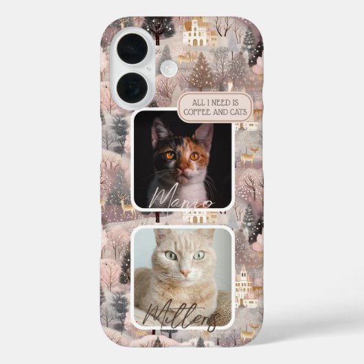 ペットフォトコラージュ クリスマス オーダーメイド Case-Mate iPhoneケース (裏面)
