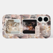ペットフォトコラージュ クリスマス オーダーメイド Case-Mate iPhoneケース (裏面 (横))