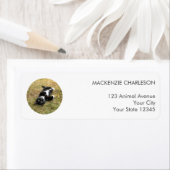 ペットフォトサークル差出人住所ラベル ラベル (インサイチュ)