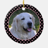 ペットフォトセラパーソナライズされたミックオーナメント セラミックオーナメント (裏面)