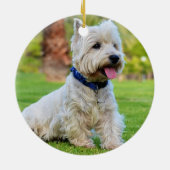 ペットフォトドッグカスタマイズオーナメント セラミックオーナメント (裏面)