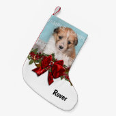 ペットフォトネームフェスティバルクリスマスガーランド2 スモールクリスマスストッキング (正面 (吊り時))