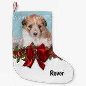 ペットフォトネームフェスティバルクリスマスガーランド2 スモールクリスマスストッキング (正面)
