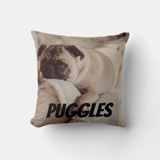 ペットフォトパーソナライズされたキープサケ記憶枕 クッション (正面)