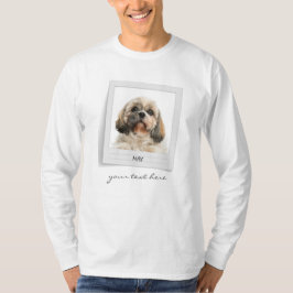 ペットフォトフレームパーソナライズされた誕生日 Tシャツ