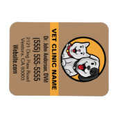 ペットフォトマグネット 犬と猫 マグネット (横)