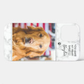 ペットフォトマーブルスタイリッシュ引用文ドモダンッグ猫 Case-Mate iPhoneケース (裏面 (横))