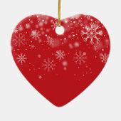 ペットフォト初めてのクリスマス雪 セラミックオーナメント (裏面)