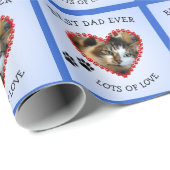 ペットフォト最高のパパ青 ラッピングペーパー (ロールコーナー)