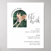 ペットフォト結婚ポスター付きバーメニュー ポスター (正面)
