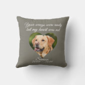 ペットフォト記念カスタマイズハート写真 クッション (裏面)