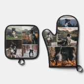 ペットフォト魅力的コラージュテンプレート 鍋つかみ&鍋敷きセット (正面)