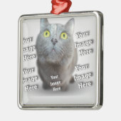 ペットフォト ✨ かわいい オーダーメイド メタルオーナメント (左)