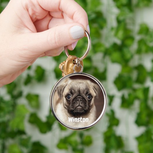 ペットフォパーソナライズされたカスタムト用エアーフレッシュ剤 キーホルダー (手)