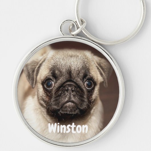 ペットフォパーソナライズされたカスタムト用エアーフレッシュ剤 キーホルダー (正面)