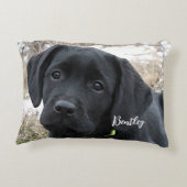ペットフォパーソナライズされたトシンプルドッグモダン恋人 アクセントクッション (裏面)