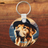 ペットフォパーソナライズされたトドッグラバーキープサキーチェーン キーホルダー (正面)