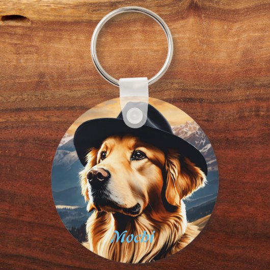 ペットフォパーソナライズされたトドッグラバーキープサキーチェーン キーホルダー (正面)