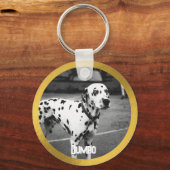 ペットフォパーソナライズされたトドッグラバーキープサキーチェーン キーホルダー (裏面)